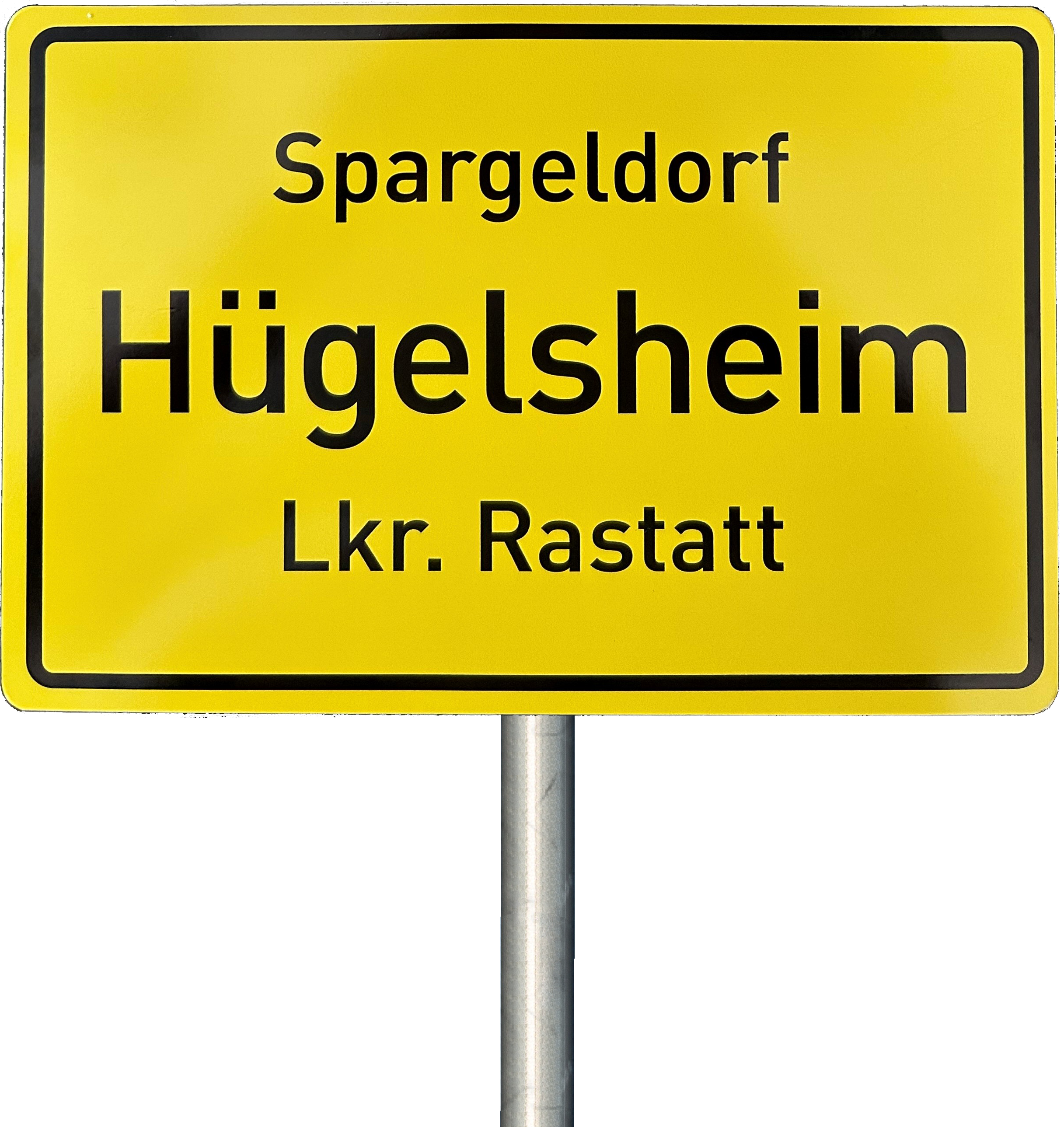 Ortsschild "Spargeldorf Hügelsheim"